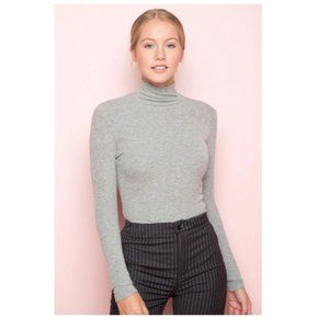 Brandy Melville Kendra Gray Turtleneck Shirt